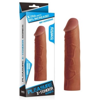 Μαλακό Ρεαλιστικό Κάλυμμα Pleasure X-Tender Penis Sleeve No.1 Brown