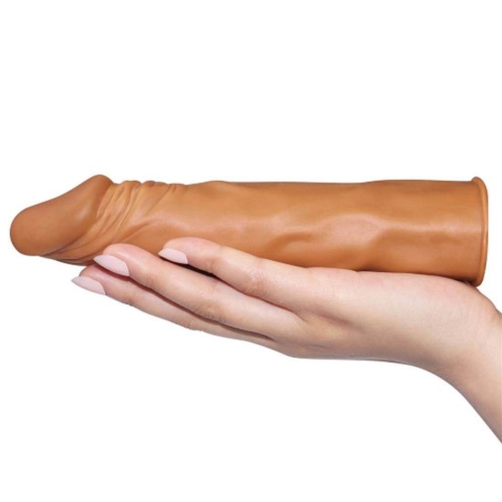 Μαλακό Ρεαλιστικό Κάλυμμα Pleasure X-Tender Penis Sleeve No.4 Brown Sex Toys 