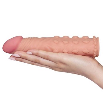 Μαλακό Κάλυμμα Με Κουκκίδες Pleasure X-Tender Penis Sleeve No.2 Flesh