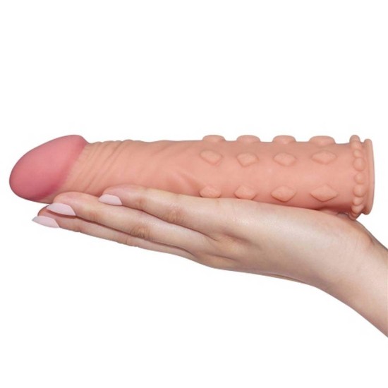 Μαλακό Κάλυμμα Με Κουκκίδες Pleasure X-Tender Penis Sleeve No.2 Flesh Sex Toys 