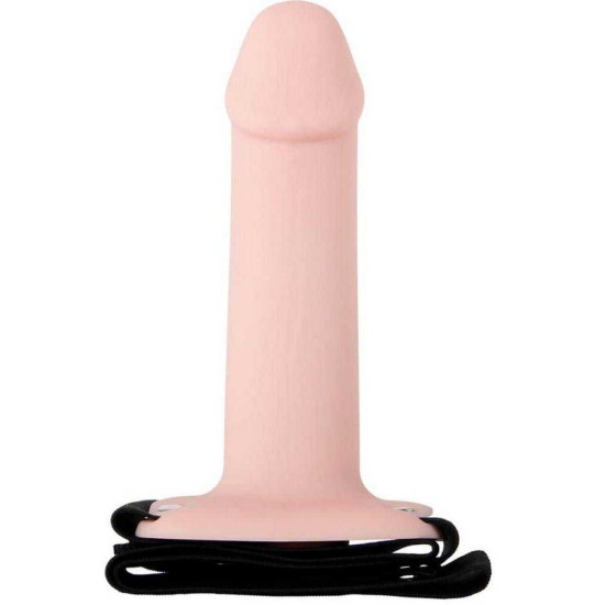 Adam's Flexskin Hollow Strap On Flesh 16cm Sex Toys