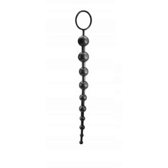 Charmly Anal 10 Beads Black Sex Toys