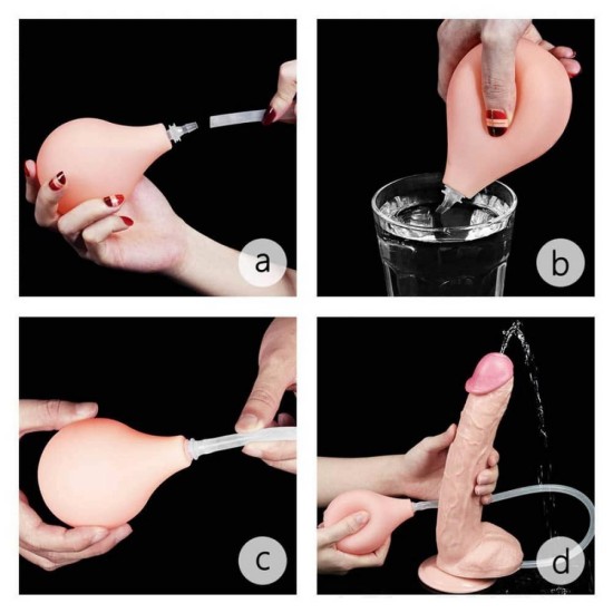 Ρεαλιστικό Πέος Εκσπερμάτισης - Squirt Extreme Dildo Flesh 28cm Sex Toys 