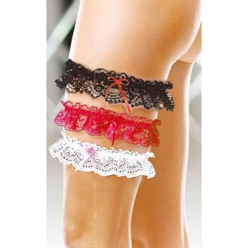 Sexy Lace Garter 7401 Red