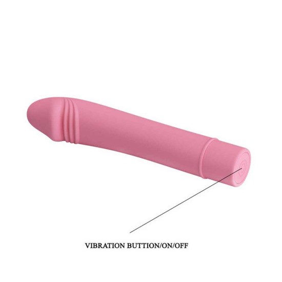 Ρεαλιστικός Δονητής Σιλικόνης - Pretty Love Pixie Realistic Vibrator Pink Sex Toys 