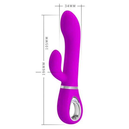 Διπλός Περιστρεφόμενος Δονητής - Ternence Rotating Rabbit Vibrator Purple Sex Toys 
