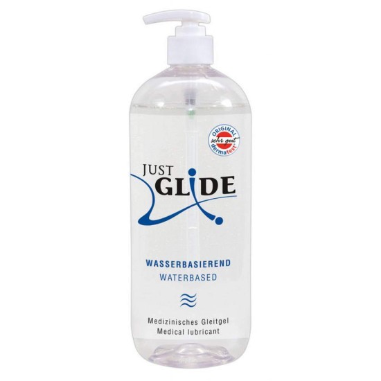Just Glide Waterbased Lubricant 1000ml Sex & Beauty 