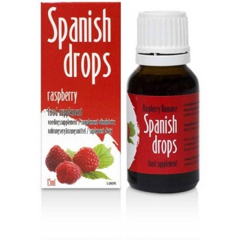 Unisex Διεγερτικές Σταγόνες - Spanish Drops Raspberry 15ml