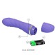 Truda Vibrator With Texture Blue Sex Toys