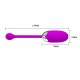 Δονούμενη Κολπική Μπάλα - Brook Rechargeable Vibrating Ball Purple Sex Toys 