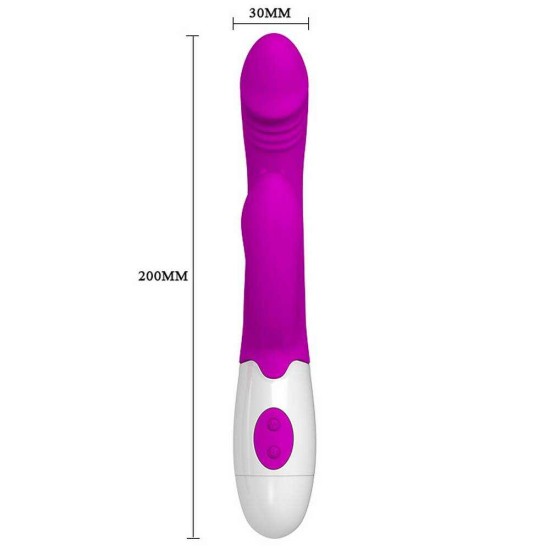 Andre Silicone Rabbit Vibrator Purple Sex Toys