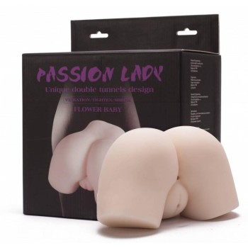 Passion Lady Vibrating Flower Baby Vagina & Ass