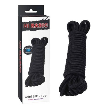Σχοινί Περιορισμού - Mini Silk Rope Black 10m