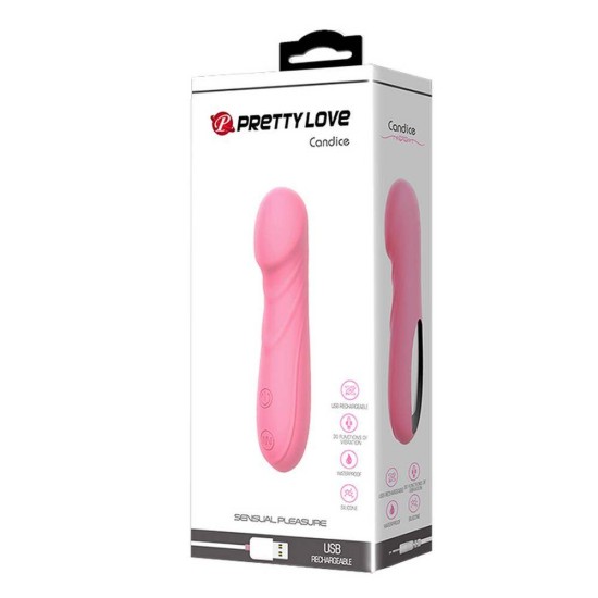 Επαναφορτιζόμενος Δονητής Σημείου G - Candice G Spot Vibrator Pink Sex Toys 