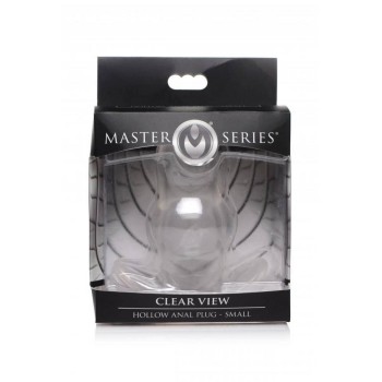 Clear View Hollow Anal Plug Small