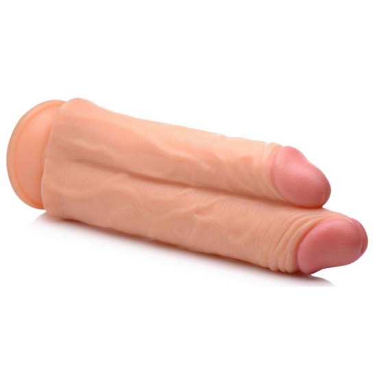 Διπλό Ομοίωμα Πέους - Double Stuffer Double Dildo Beige 25cm Sex Toys 