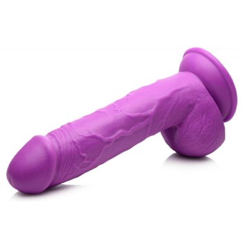 Ρεαλιστικό Πέος Με Βεντούζα - Poppin Dildo Purple 20cm
