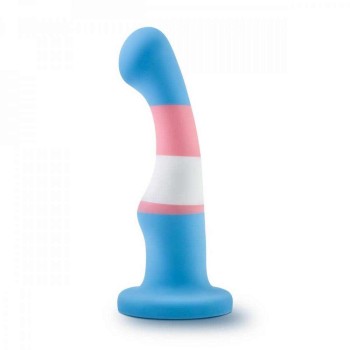 Pride Silicone Dildo With Suction Cup True Blue