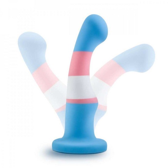 Ομοίωμα Ουράνιο Τόξο - Pride Silicone Dildo With Suction Cup True Blue Sex Toys 