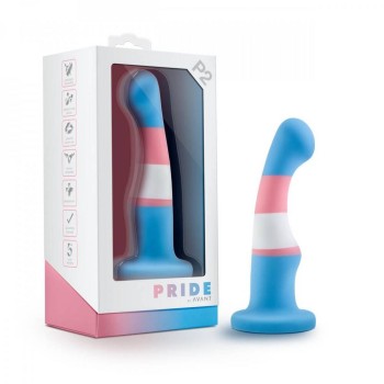 Pride Silicone Dildo With Suction Cup True Blue