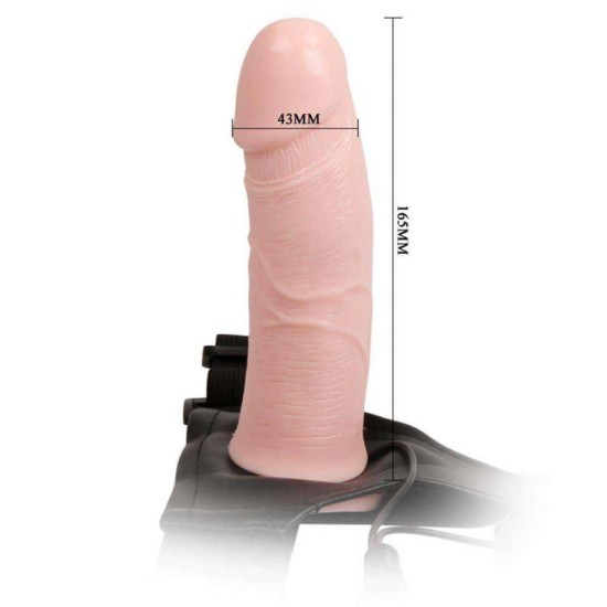 Κούφιο Δονούμενο Πέος Με Δόνηση - Hollow Strap On With Vibration Sex Toys 