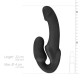 Διπλό Ομοίωμα Σιλικόνης Χωρίς Ζώνη - Morgan Strapless Strap On Dildo Black Sex Toys 