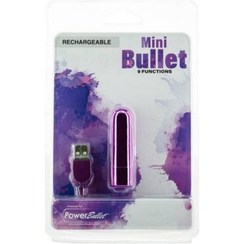 Επαναφορτιζόμενος Μικρός Δονητής - Rechargeable Bullet Vibrator Purple