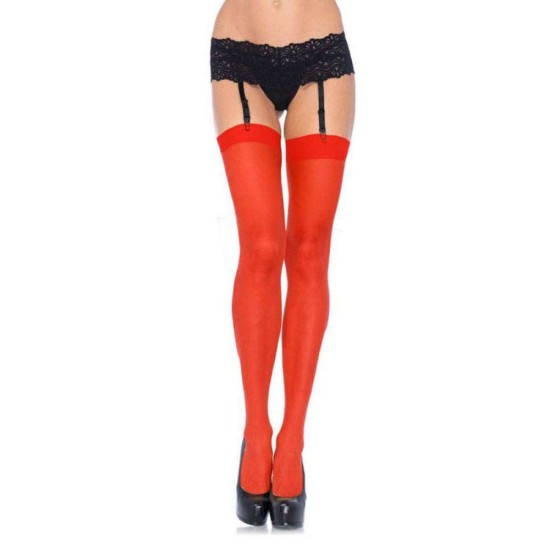 Σέξι Κόκκινες Κάλτσες - Hosiery Sheer Stockings 1001 Red Ερωτικά Εσώρουχα 