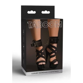 Δερμάτινες Ποδοπέδες - Taboom Ankle Cuffs Black