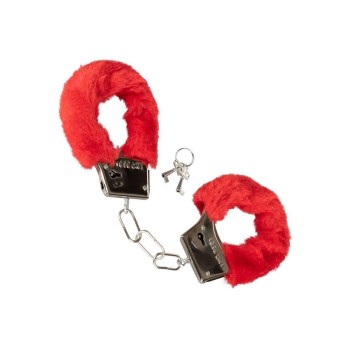 Playfull Furry Cuffs Red