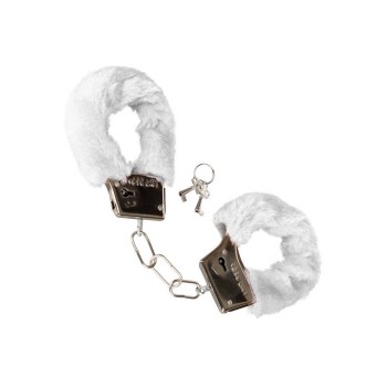 Playfull Furry Cuffs White