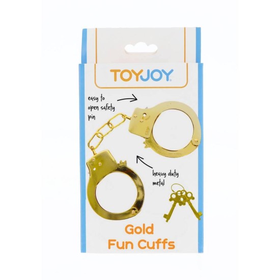 Toyjoy Metal Handcuffs Gold Fetish Toys 