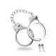 Taboom Silver Plated BDSM Handcuffs Fetish Toys 