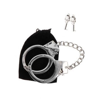Ασημένιες Μεταλλικές Χειροπέδες - Taboom Silver Plated BDSM Handcuffs