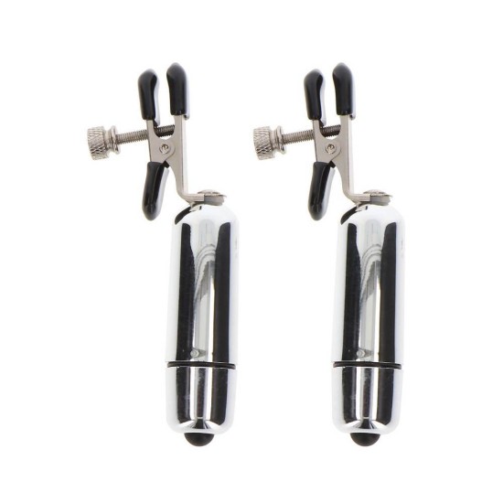 Adjustable Vibrating Clamps Fetish Toys 