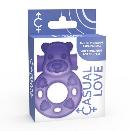 Casual Vibrating Love Ring Purple Sex Toys