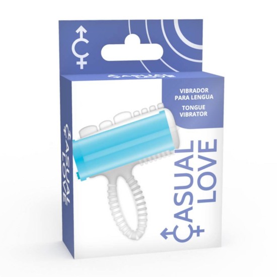 Δονούμενο Δαχτυλίδι Μιας Χρήσης - Casual Vibrating Ring Tongue Blue Sex Toys 