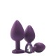 Πρωκτικές Σφήνες Με Κόσμημα - Flirts Anal Training Kit Gem Stone Purple Sex Toys 