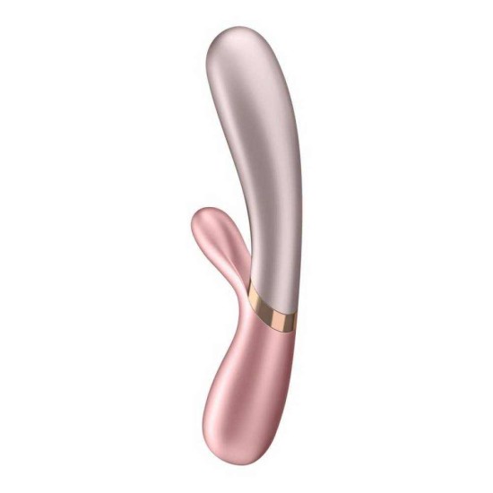 Θερμενόμενος Rabbit Δονητής & Σημείου G - Satisfyer Hot Lover Vibrator Pink Sex Toys 