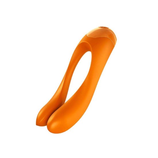 Candy Cane Finger Vibe Orange Sex Toys
