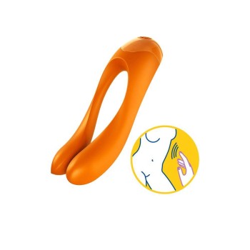 Επαναφορτιζόμενος Δονητής Δαχτύλου - Candy Cane Finger Vibe Orange