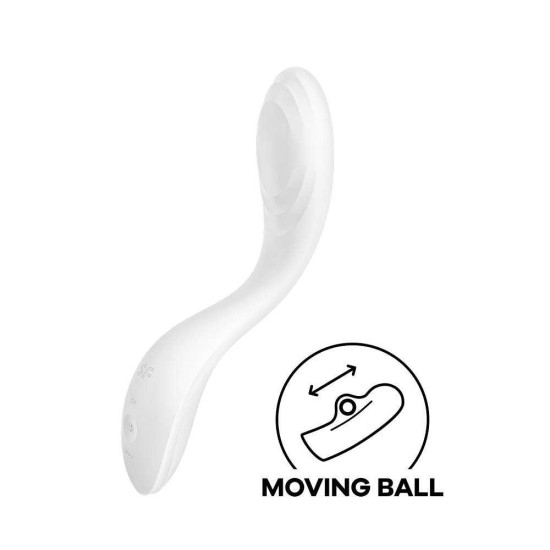 Δονητής Σημείου G Με Κινούμενη Μπίλια - Rrrolling Pleasure G Spot Vibrator White Sex Toys 