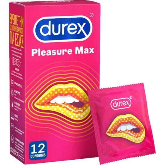 Προφυλακτικά Με Ραβδώσεις Και Κουκκίδες - Durex Pleasure Max Condoms 12pcs Sex & Ομορφιά 