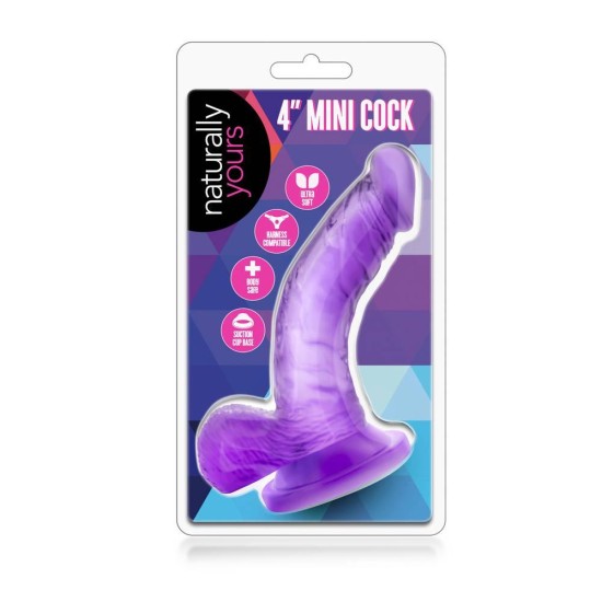 Μικρό Ομοίωμα Πέους - Naturally Yours 4 Inch Mini Cock Purple Sex Toys 