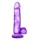 B Yours Sweet N Hard 4 Dildo With Balls Purple Sex Toys