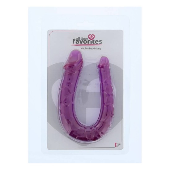Διπλό Ομοίωμα Πέους - Double Head Dong Purple 30cm Sex Toys 