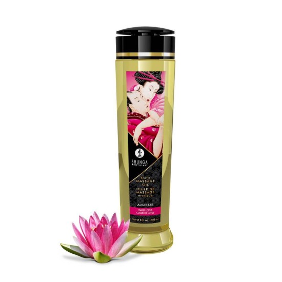 Αφροδισιακό Λάδι Για Μασάζ - Erotic Massage Oil Sweet Lotus 240ml Sex & Ομορφιά 