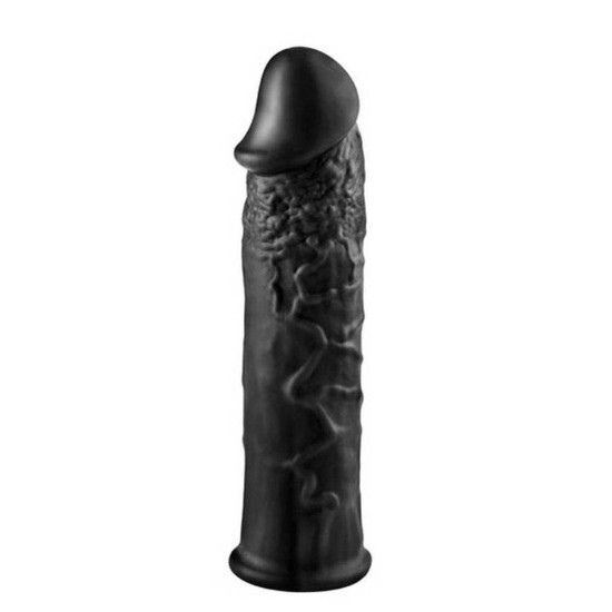 Length Extender Sleeve 15cm Black Sex Toys