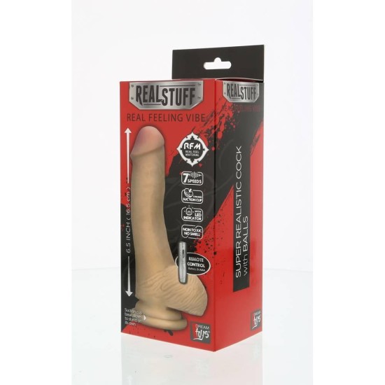 Μαλακός Ρεαλιστικός Δονητής - Realstuff Realistic Vibrator 16cm Sex Toys 