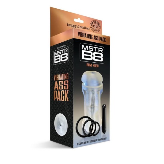 Δονούμενο Ομοίωμα Πρωκτού Για Αυνανισμό - Mstr B8 Vibrating Ass Pack Bum Rush Sex Toys 